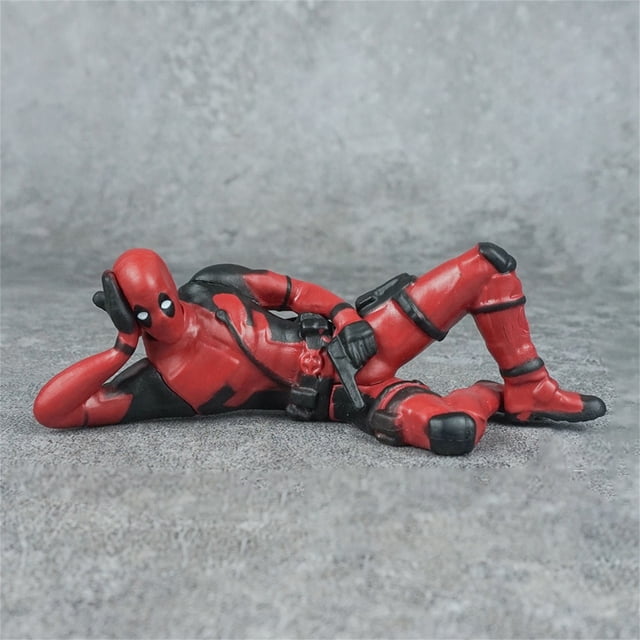 6-Inch Red Deadpool Superhero Action Figure Toy Model Gift for Boys and Girls