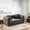 Charcoal Black, variant on Meeyar Loveseat Sofa, 65 2 Seater Deep Seat Couch with 2 Pillows, for Living Room Apartment Office Bedroom, Beige