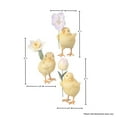 thumbnail image 4 of Resin And Metal Chick With Flower 5" Set of 3, 4 of 4
