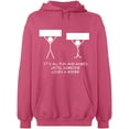 thumbnail image 2 of OXI Hoodie Sweatshirt - It's All Fun And Games, Basic Casual Hoodie for Men's and Women Fleece Hoodie Long Sleeve - Safety Pink Large, 2 of 3