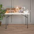 thumbnail image 2 of COSCO 4 ft. Straight Folding Utility Table, White, 2 of 7