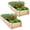 Natural, variant on Costway 2 PCS Wooden Raised Garden Bed Outdoor Wood Planter Box for Vegetables Flowers Orange