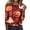 Wine #156, variant on Halloween Shirts for Women Plus Size Funny 3/4 Sleeve Pullover Spooky Pumpkin Cobweb Printed T Shirts Horror Crew Neck Tops Holiday Three Quarter Length Blouses, 2XL
