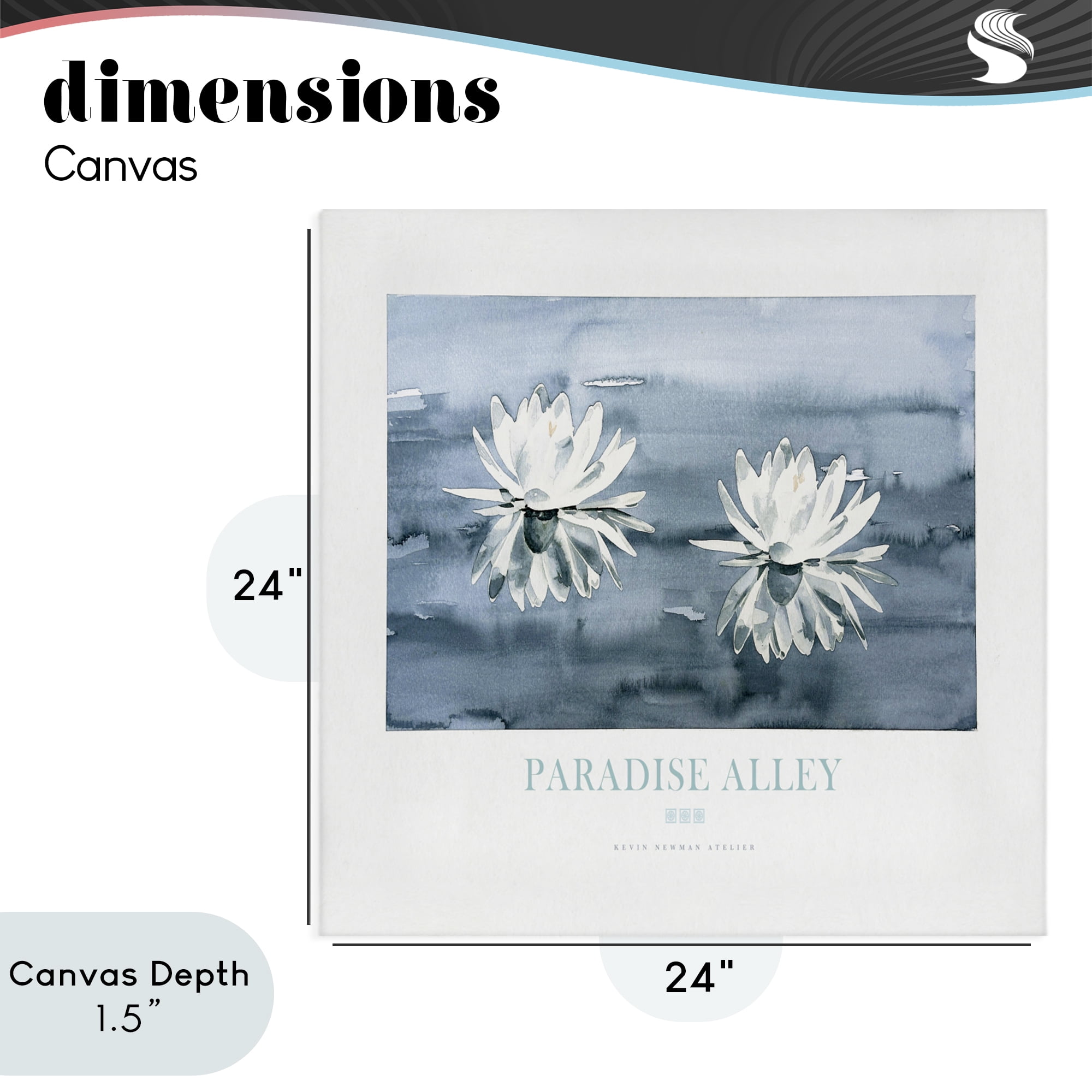 Stupell Industries Paradise Alley Water Lilies Canvas Wall Art, design by Jadei Graphics