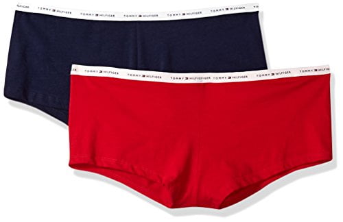 Tommy Hilfiger Womens Th Cotton Boyshort Underwear Panty 2 Pack