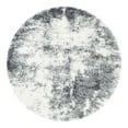thumbnail image 3 of Unique Loom Soft Touch Shag Collection Area Rug - Kofi (5' 1" Round Smoke Gray/Ivory), 3 of 6