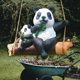 thumbnail image 5 of Estatua colgante de animal columpio para jardín, escultura decorativa pintada a mano, amplia aplicación Panda, 5 of 9