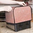 thumbnail image 7 of Kdxio Rose Gold Glitter Print Toaster Cover Bread Machine Cover Fits for Most Standard 2 Slice Toasters,Keep Toaster Free From Dust And Fingerprint Oven Dustproof Cover, 7 of 7