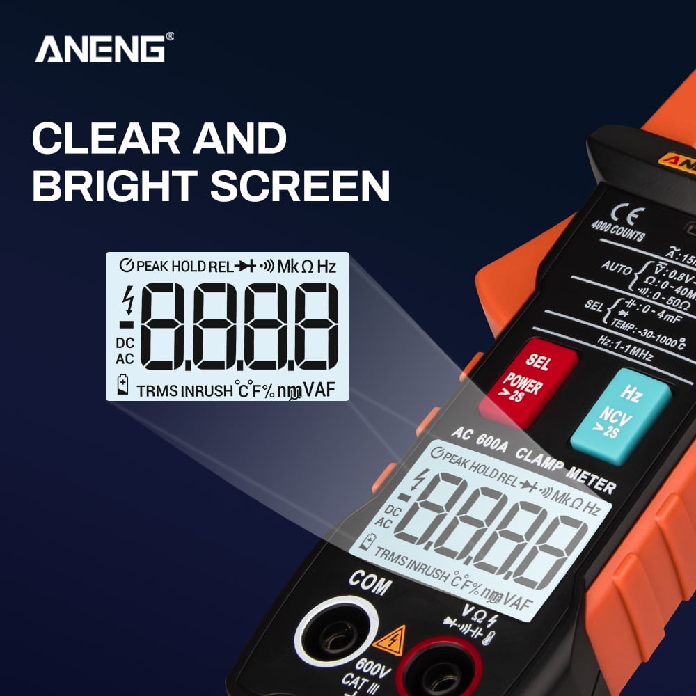ANENG ST204 Automatic Digital Multimeter True-RMS Intelligent 4000 Counts BR 