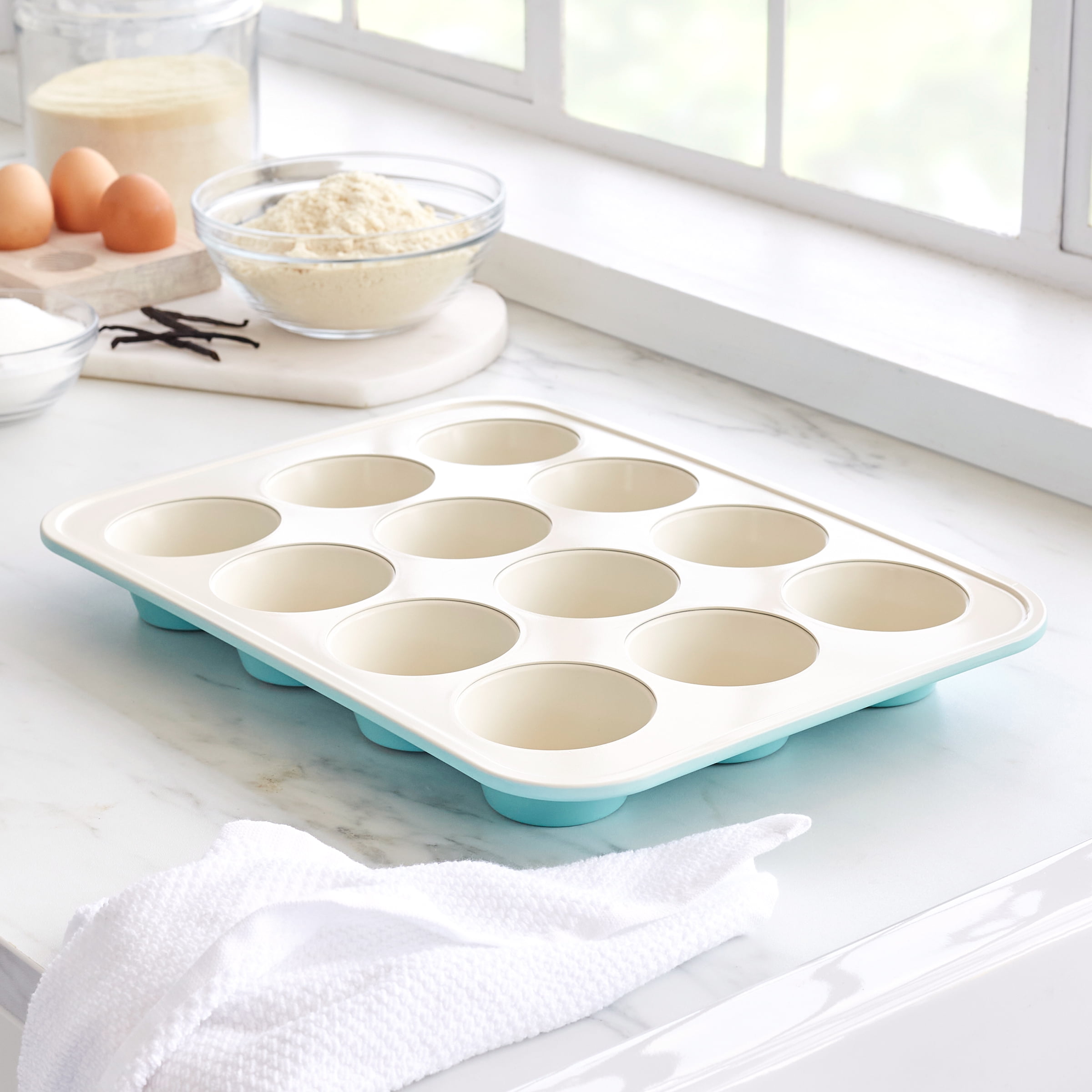 GreenLife Bakeware Healthy Ceramic Nonstick, 18 x 12 Half Cookie Sheet Baking Pan, PFAS-Free, Pink