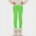 thumbnail image 6 of Zshosam Leggings for Toddler Girls Toddler Baby Girls Winter Fleece Lined Leggings Knit Thick Warm Full Length Tights Basic Pants Size 11T 12T,(Green 11-12 Years), 6 of 7