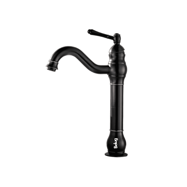Grifo De Baño Monomando Llave Mezclador Cocina Lavamanos Belug Negro