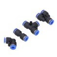 thumbnail image 3 of "1/4 Inch ABS Pneumatic Quick Connect Fittings Kit - 60pc High Pressure Air Hose Couplers with Secure Push Lock Design for Polyurethane/Nylon/PE Pipes", 3 of 6