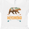 thumbnail image 4 of Inktastic Wyoming Vacation Bear Silhouette Girls Baby Dress, 4 of 5