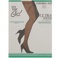 thumbnail image 3 of On the Go Women's Ultra Sheer Control Top Pantyhose, 1 Pair, 3 of 3