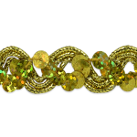TrimsbytheYard Trims By The Yard Sheba Diamond Sequin Braid Trim 20 Yards Gold