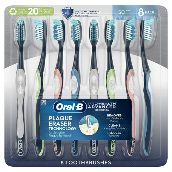 Oral-B ProHealth Advanced Manual Toothbrush 8 Count (Soft)