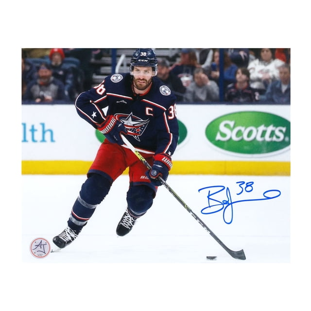 Boone Jenner Autographed Columbus Hockey Captain 8x10 Photo