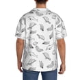 thumbnail image 5 of Vsdgher Sea Turtle Print Men's Wrinkle Free Untucked Cuban Shirt Business Casual Button Down Shirts Short Sleeve Shirt, 5 of 7