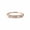 Rose Plated, variant on Baguette Cut Diamond Half Eternity Ring, 925 Sterling Silver Stackable Band Ring, Handmade Fine Jewelry. Minimalist Ring, Engagement Ring, Prong Setting.