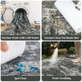 thumbnail image 6 of Toyoso 5x7 Modern Abstract Area Rug - Charcoal Grey & Black Carpet, 0.25" Low Pile Machine Washable Non-Slip Indoor Rug, Stain Resistant Pet Friendly Floor Mat for Bedroom & Home Office, 6 of 7