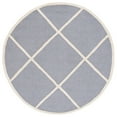 thumbnail image 4 of SAFAVIEH Cambridge Kennedy Geometric Diamonds Wool Runner Rug, Silver/Ivory, 2'6" x 10', 4 of 10
