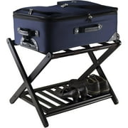 Winsome Reese Luggage Rack with Shelf, Espresso Finish