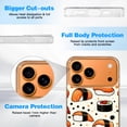 thumbnail image 6 of Case For Apple iPhone Air / 17 Pro / 17 Pro Max Series Case, Slim Thin Transparent Flexible Clear TPU Shockproof Phone Case For iPhone 17 Series, Sushi & Boba Crop Pattern (2), 6 of 6