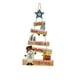 thumbnail image 2 of xihome Adorno colgante de muñeco de nieve de madera para puerta o pared en Navidad. Decoracin festiva navideña con veta de madera natural., 2 of 6