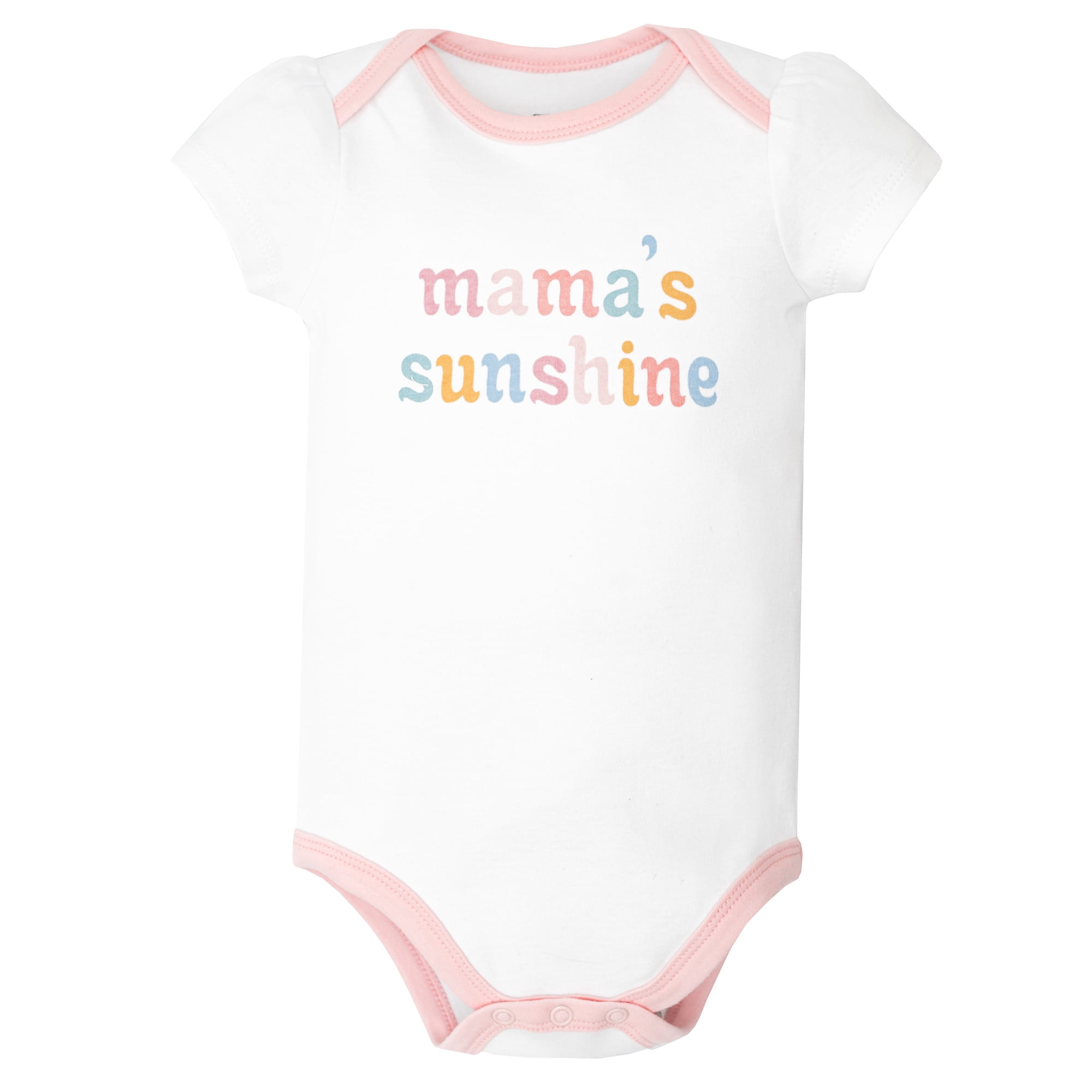 Hudson Baby Infant Girls Cotton Bodysuits 5-Pack, Mamas Mini Rainbow, Preemie