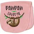 thumbnail image 2 of Inktastic Pawpaw Loves Me Cute Sloth and Baby Baby Burp Cloth, 2 of 3