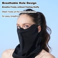thumbnail image 4 of Xirurus Riding Face Mask Sun Guard Neck Gaiter UPF50+ Lightweight Breathable for Men Women Summer Black Ultimate Cycling Neck Protector and UV Shielding Gear for Outdoor Activities, 4 of 9