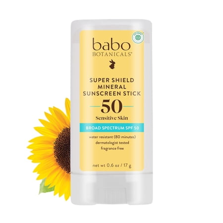(Pack Of 3) Babobotani Sunscreen Stick SPF 50 0.6 Oz