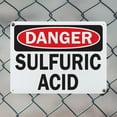 thumbnail image 5 of (2 Pack) Sulfuric Acid OSHA Danger Sign 18 Inch X 12 Inch Plastic Sign, Weather Resistant, UV Protected for Workplace, Business, and Construction Site, Made in the USA, 5 of 8
