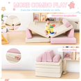 thumbnail image 4 of AWQM 8 Piece Modular Children's Play Sofa, Convertible Play Children's Sofa, Rebound Foam Sofa, Corduroy Fabric Toddler Sofa for Playroom/Bedroom, Children's Furniture,Pink, 4 of 10