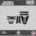 thumbnail image 2 of Kalair GFX Graphics Kit for Kawasaki KX85 (2001-2013) Rebel Series, 2 of 5