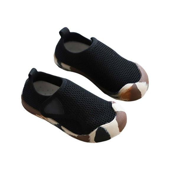 Otqutp Children Fashion Sneakers Toddler Baby Boy Girl Shoes Breathable Shoes Baotou Sneakers Mesh Baby Soft Sole Fashion Unisex Shoes