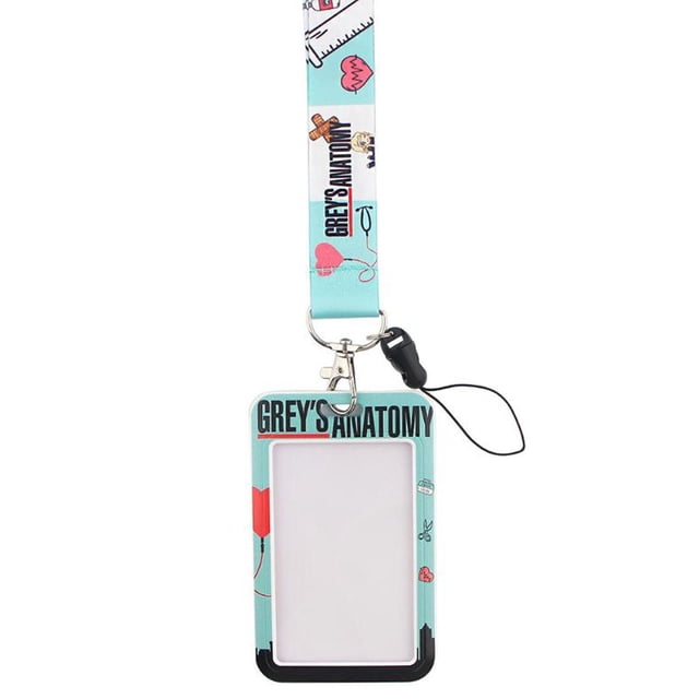 Soporte para tarjeta de identificación, cordón para teléfono, lindo cordón para teléfono, protector de identificación para regalo de enfermera Patrón