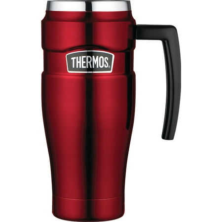 Thermos SK1000CRTRI4 Stainless King Mug, 16oz (cranberry (Best Travel Thermos Coffee Mug)