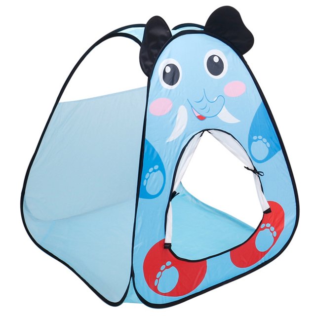 Kids Play Tent Foldable Cute Animal Pattern Pop up Playhouse Tent for Indoor