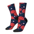 thumbnail image 1 of Fotbe Rose Flower Calcetas Largas con Estampado para Hombre y Mujer – Calcetas de Compresión Transpirables y Elásticas, Viajar y Uso Diario Talla 5-11, 1 of 6