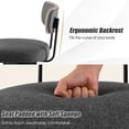thumbnail image 5 of Gymax 2PCS Swivel Bar Stool 29'' Upholstered Bar Height Dining Chair w/ Footrest Grey, 5 of 5
