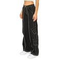 thumbnail image 2 of Cali1850 Women's Y2K Cargo Pants Mid Rise Loose Wide Leg Baggy Casual Streetwear Trousers, 2 of 4