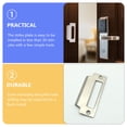 thumbnail image 4 of MasteelfCA Strike Deadbolt Plate: Door Backplate 8pcs Door Restorers Devices, 4 of 8