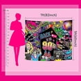 thumbnail image 3 of Fondo personalizado de los 90, decoración de fiesta de moda retro de los 90, pancarta de hip hop, grafiti, decoración de pared, fondo de fotografía, accesorios para fotomatón (multicolor, 2,1 x 1,5 m, 3 of 8
