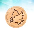 thumbnail image 2 of Bird Pattern V12 Guitar Wooden Soundhole Sound Hole Cover Block Feedback Buffer Maple Wood for 40 Inch 41 Inch Guitars, 2 of 8