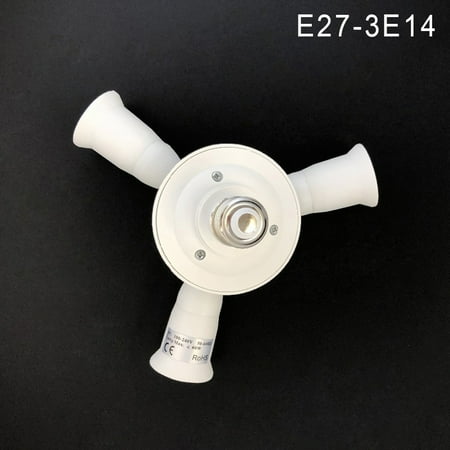 

Base Splitter Light Lamp Bulbs Adapter Holder Socket Portable for Home Hotel Kitchen Home Hotel Kitchen Portable Holder Socket Base Splitter Light Lamp Bulbs Adapter E27-3E14