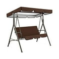 thumbnail image 1 of Cubierta para silla de columpio para jardín al aire libre, patio, silla de columpio, asiento y cubierta superior, toldo para sombrilla, café Methold HA005105-14, 1 of 6