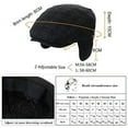 thumbnail image 3 of Men's Winter Trapper Newsboy Basecap with Ear Flaps Warm, Insulated Elmer Fudd Baseball Cap Lined with Wool and Faux Fur for Cold Weather Protection XL Navy, 3 of 5