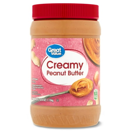 Great Value Creamy Peanut Butter, 40 oz